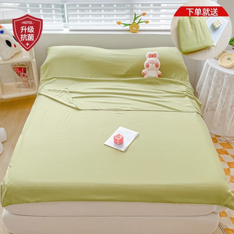 可拆卸小竺棉旅游行住酒店隔脏睡袋D床单被套被罩便携一体式外出