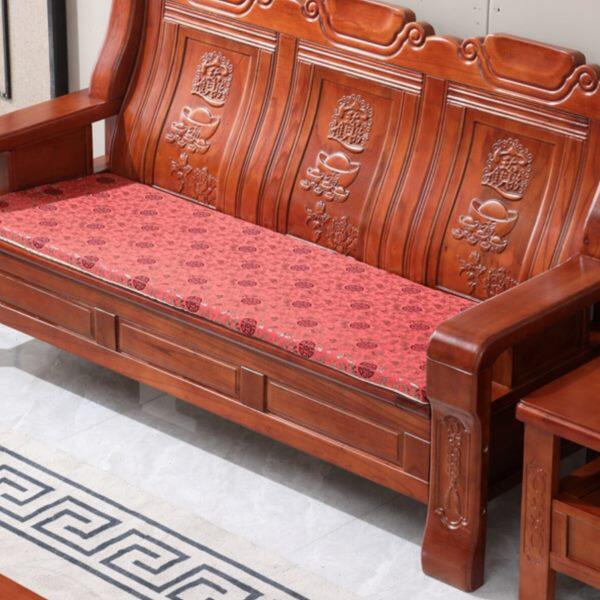 中式实木沙发茶几组合三人位简约现代小户型木质办公家具农村客厅