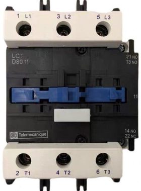 主接触器LC1D80 Telemecanique LC1-D8011 220V 电梯抱闸运行交流