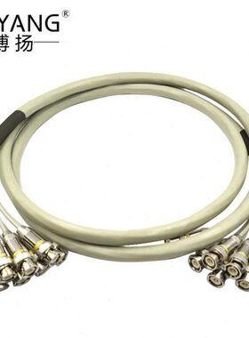 博扬 2M跳线BNC-BNC 2M兆E1接头成品跳线syv75-2-1同轴电缆DDF2米