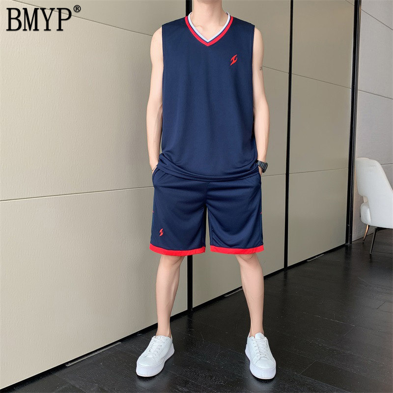 篮球服套装男冰丝速干无袖T恤短裤球服夏季运动成人球衣一套男款