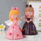 创意可爱公主翅膀泡泡女孩存钱罐大号搪胶防摔储蓄罐儿童节日礼物