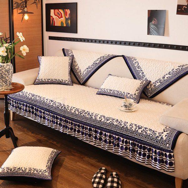 新中式高档沙发垫子四季通用防滑布艺坐垫套简约现代全包盖布巾罩,居家布艺,沙发垫,淘宝优惠券,粉丝福利购,淘宝优惠卷