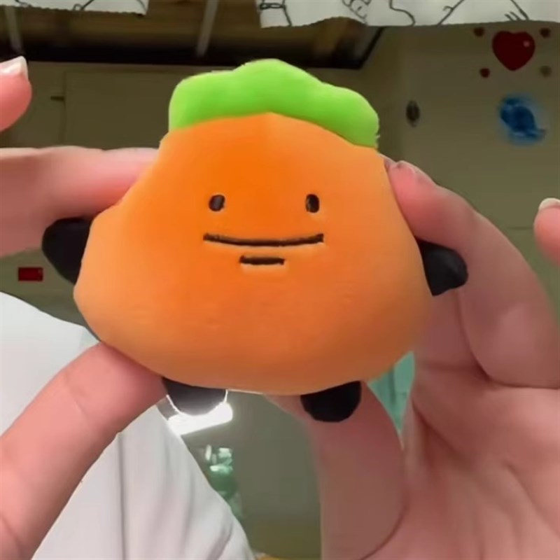 张田中榨汁机玩偶可爱趣味抽绳转动毛绒玩偶创意生W日礼物送闺蜜