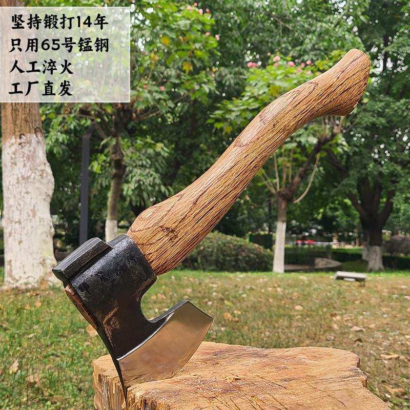 65号锰钢锻打俄罗斯战斧露营劈柴砍树营地斧砍骨头手工斧工兵斧子