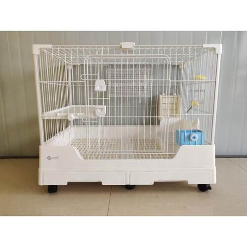 现货达洋兔笼R81R61双抽屉防喷尿兔子豚鼠龙猫笼子特大号R51家用