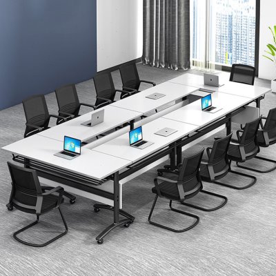 折叠桌培训桌loft会议桌简易可拼休闲小型长条桌椅组合阅览室课桌