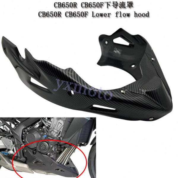 适用CB650R 19-23年改装下导流罩 CB650F 14-20年下土包 下包围