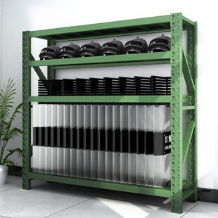 防暴装备仓储货架架铁锹镐农具摆重型绿色放铁架子架多层置物盾牌