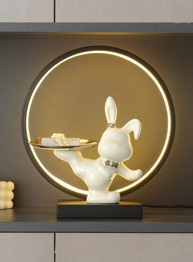 现货兔子钥匙收纳置物架s玄关摆件入户鞋柜家居装饰品乔迁搬家新