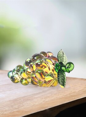 山东淄博水晶琉璃创意小葡萄摆件酒柜珠宝柜台工艺装饰品拍摄道具