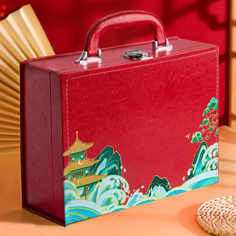 公司企业会议年会实用logo礼品国潮礼盒中秋国庆端午送客户伴手礼