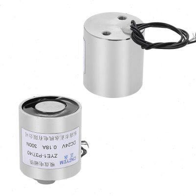 正永厂家热卖  圆柱型直流吸盘式电磁铁P37/40 DC12V24V  30公斤