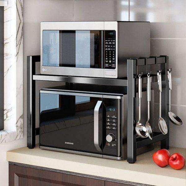 微波炉烤箱架品质厨房置物架可伸缩桌面多层电饭煲加厚收泷叻,厨房/烹饪用具,微波炉置物架,淘宝优惠券,粉丝福利购,淘宝优惠卷