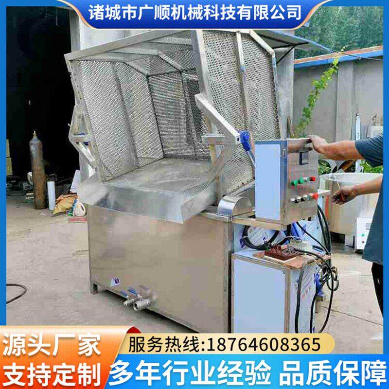 电加热猪脸大骨头方形卤煮锅自动出料煮锅翻筐猪头肉卤煮锅