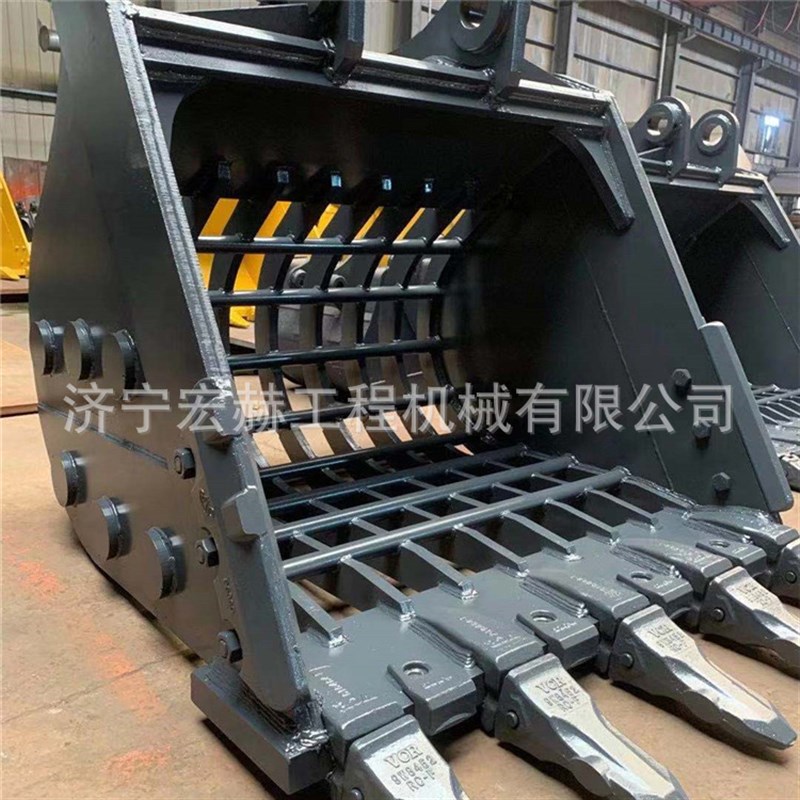 挖掘机挖斗Ed320D2LC E320D E320CL漏斗 小臂 斗齿 连杆 工字架