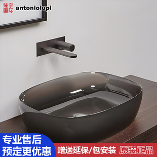 意大利AntonioLupi INDIGO入墙式面盆龙头ND200N白色石墨黑