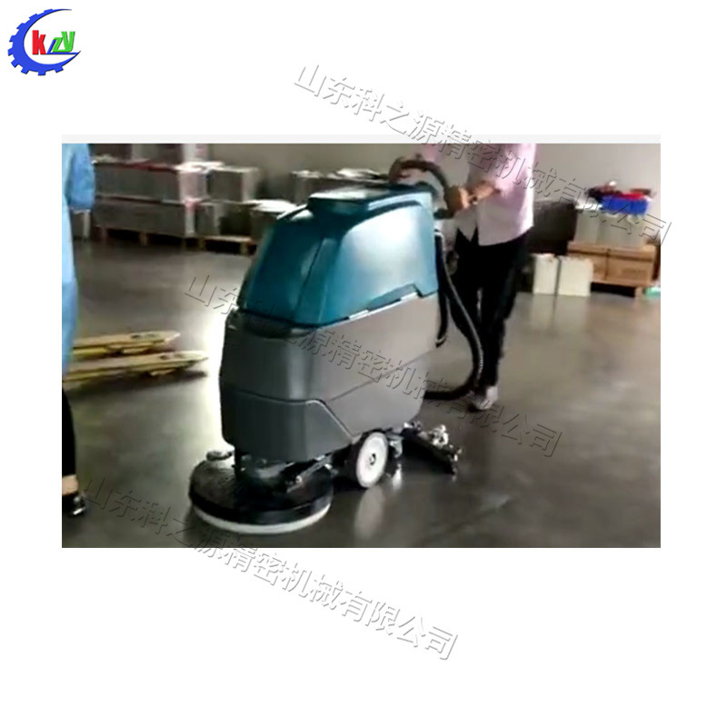 手推式车间工业地坪清扫机 地面清洁设备 刷盘式半自动扫地机