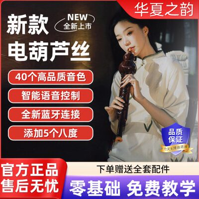 华夏之韵 电葫芦丝乐器国产电子吹管葫芦丝电子笛电萨初学者乐器