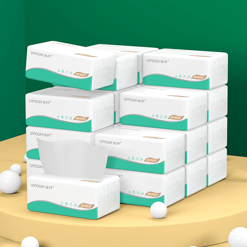 邦抽纸精致压花4层76抽*36包M码整箱纸巾餐U巾纸面巾纸纸抽
