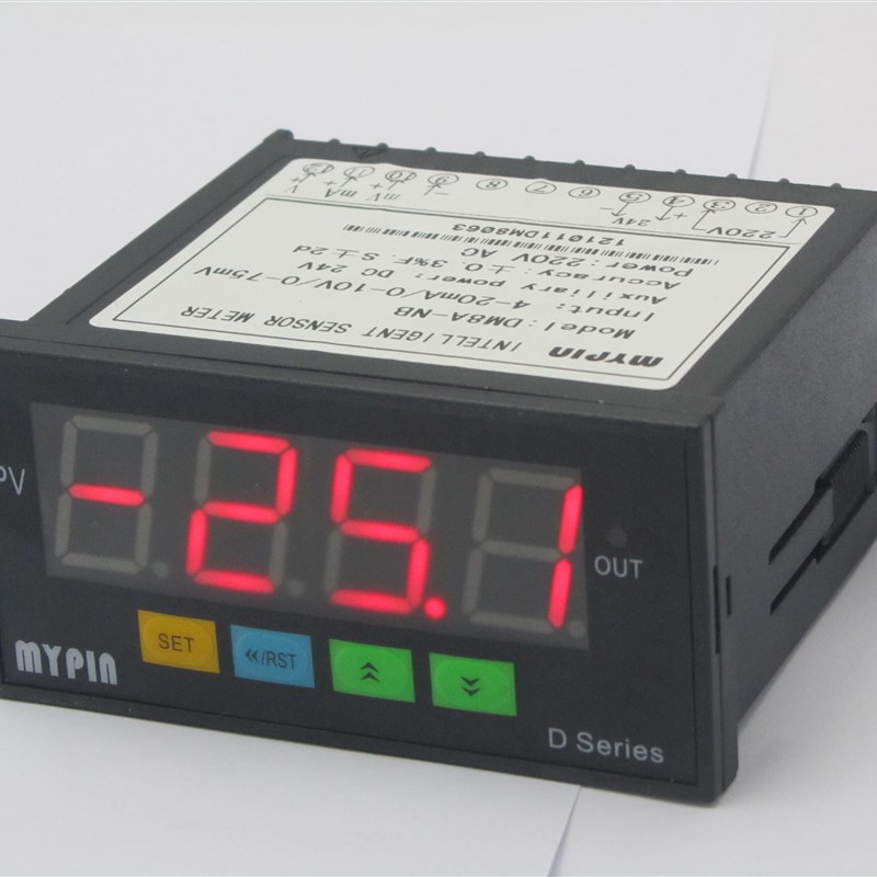 名品DM8A-变频器变送器传感v器专用数显表4-20MA,0-10V输入