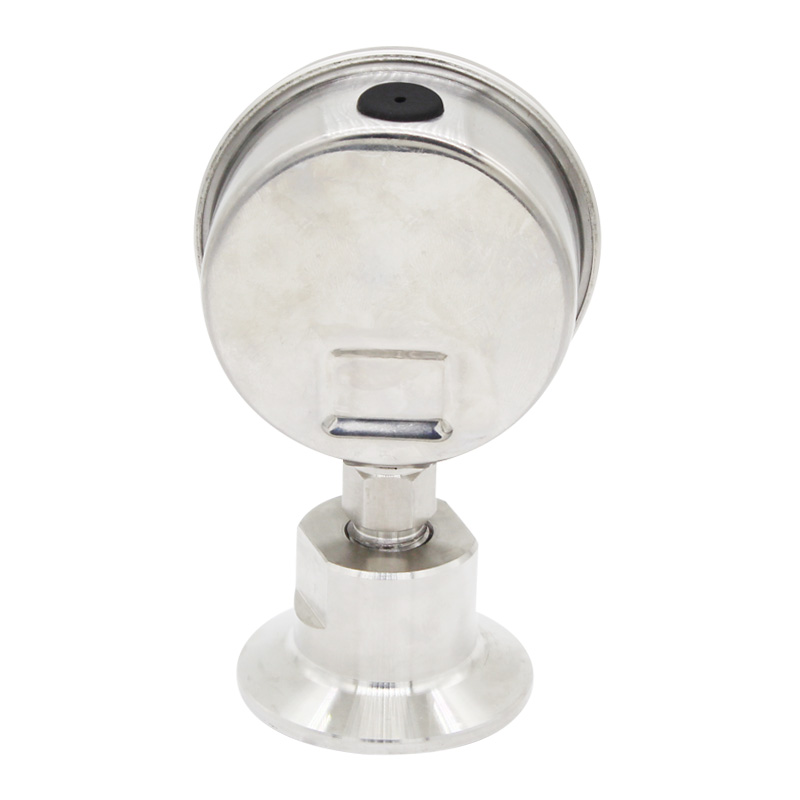 笠聚 Y60F- 不锈钢r卫生型隔膜压力表 1MPA 304快装卡箍表