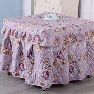 冬天取暖烤火罩罩套正方形电暖炉烤火炉罩套桌罩套烤火桌子电炉罩