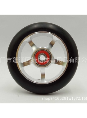 生产弹性耐磨PU轮子 100x24mm   88a 滑板车轮子