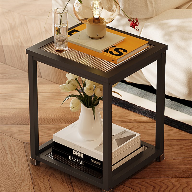 客厅简易茶几可移动n带轮沙发边几侧边柜床边床头角几小桌子置物