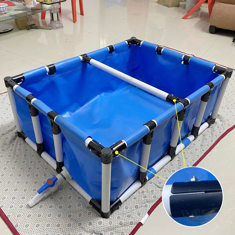 定做帆布鱼池加厚带支p架子锦鲤暂养池简易养鱼池阳台地缸新型养,居家日用,防雨布,淘宝优惠券,粉丝福利购,淘宝优惠卷