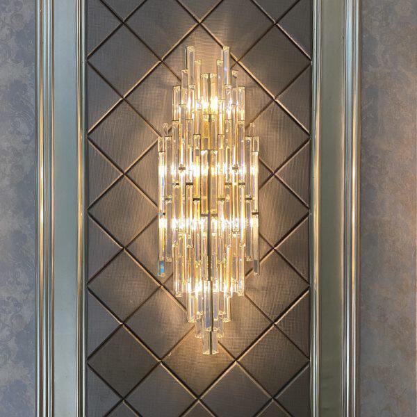 铠甲宴会豪华灯壁灯过道厅定制别墅水晶壁灯走廊饭店门厅酒店创意