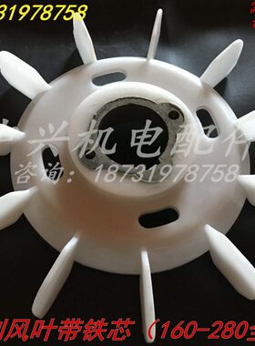 芯R电机//200风0铁016电机250Z塑料Y28风扇叶配件0起重225//18叶/