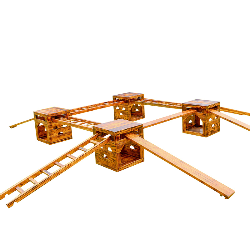 幼儿园安吉箱游戏户外攀爬架九宫格攀登架儿Q童体能感统训练组合