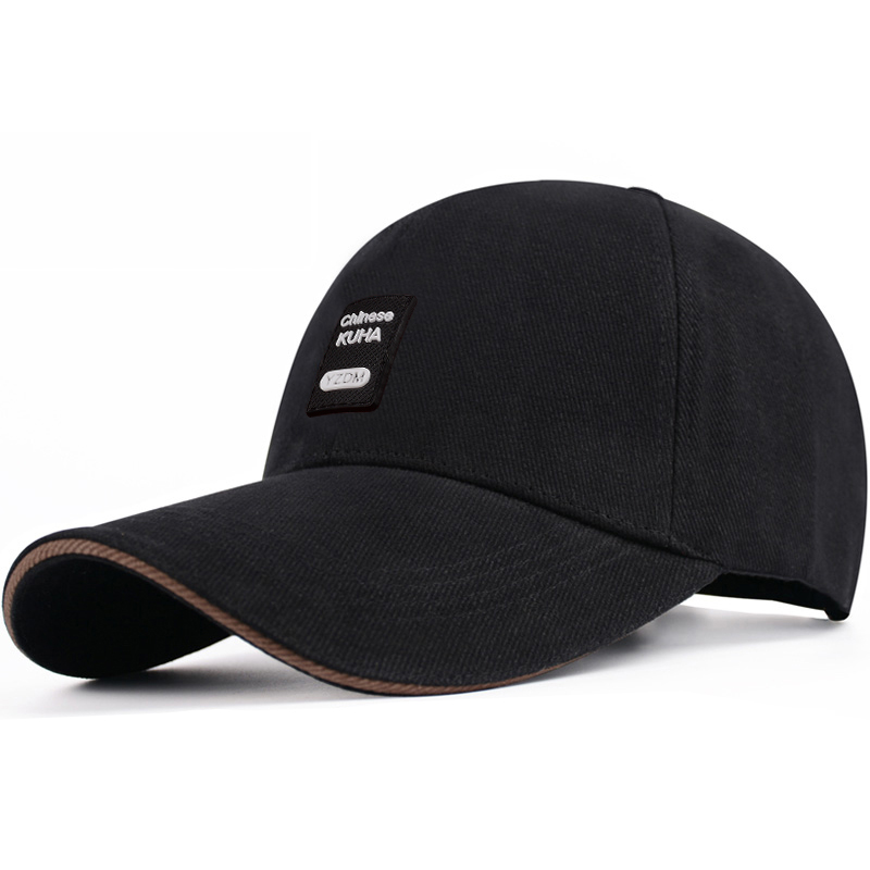 帽子男士春秋棒球帽p休闲硬顶太阳帽户外遮阳帽瓜皮帽男鸭舌帽