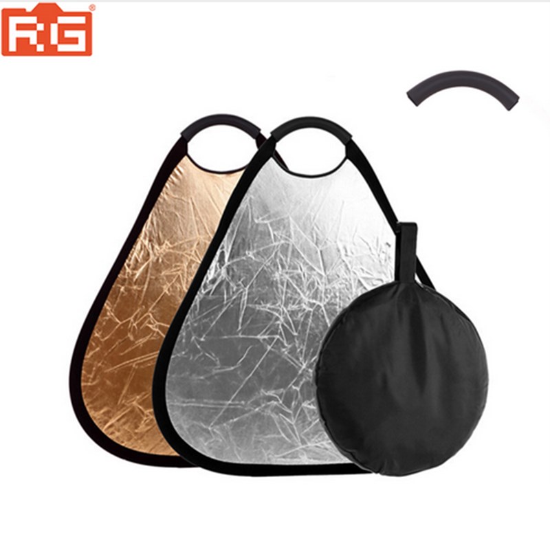 2合1 30gcm金/银便携式折叠手提式带袋反光板可折叠反光摄影器具