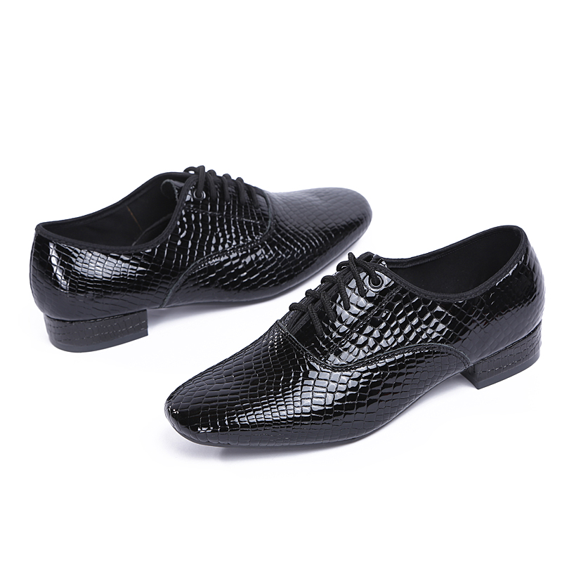 新款2020年秋季真皮q石头纹男士摩登鞋男软底国际演出舞拉丁舞广