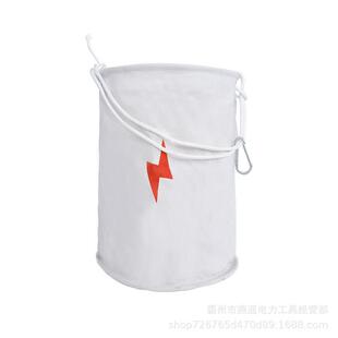 Φ22*31cm帆布绝缘吊桶不停电工器具高空吊袋多用途可折叠工具袋