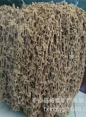 拓鑫盆景吸水石大小规格黄色软料吸水石麦管石上水石