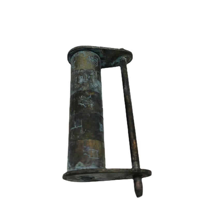 古玩杂件做旧铜器仿古密码锁新中式家居装饰摆件地摊