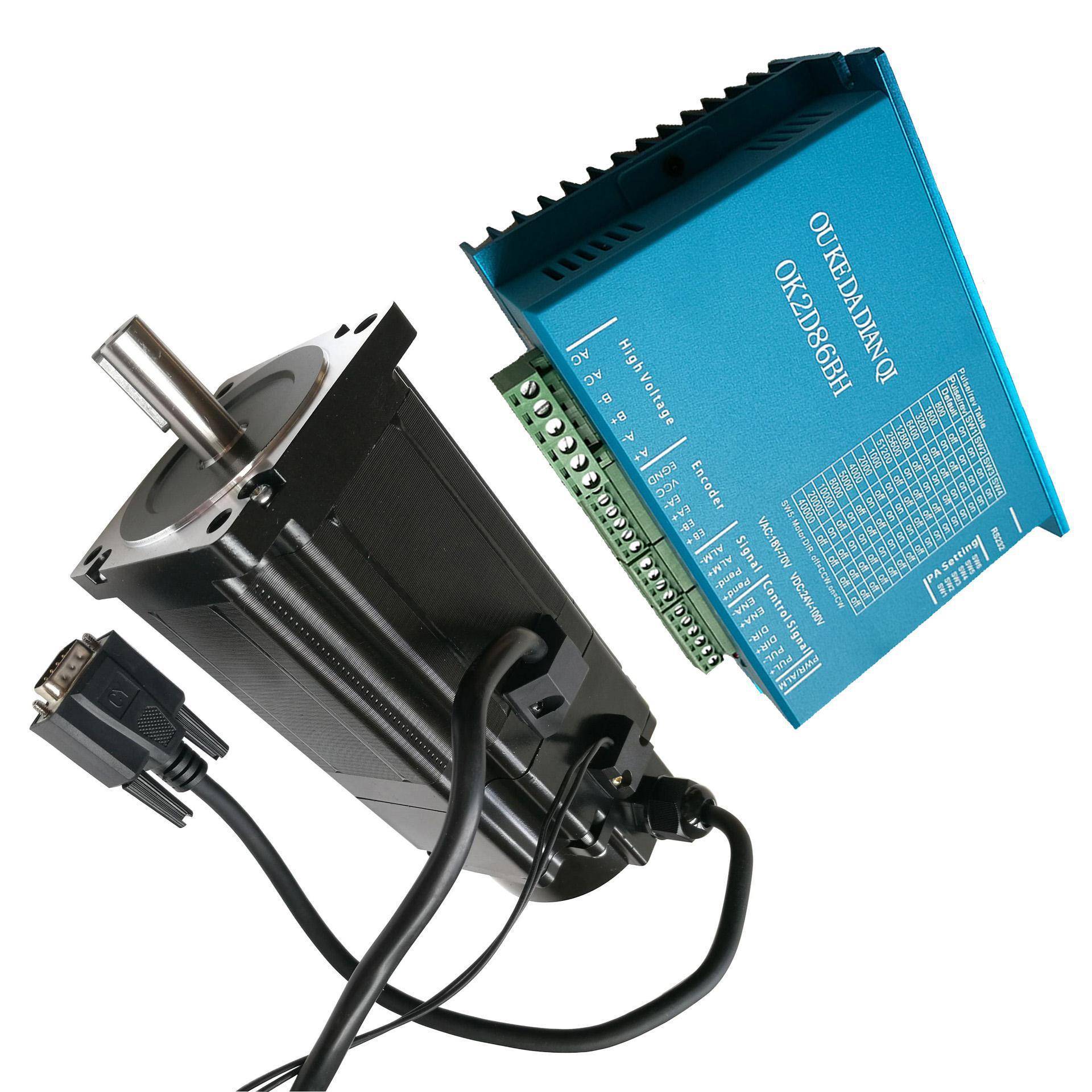 60/86闭环刹车行星减速电机套装驱动器闭环步进电机带抱闸刹车