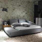 北欧布艺床简约现代实木床榻榻米床主卧免洗科技布大床双人床 包邮