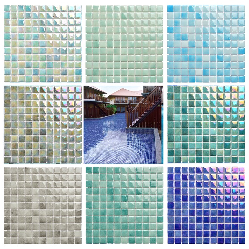 水池浴池玻璃马赛克瓷砖卫生间鱼池泳池吧台客厅T背景墙景观装饰