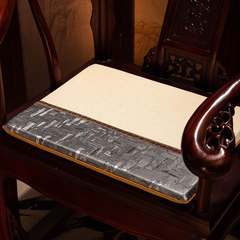 红木沙发坐垫实木家具新中式太师A圈椅中式椅子木椅茶椅垫防滑加