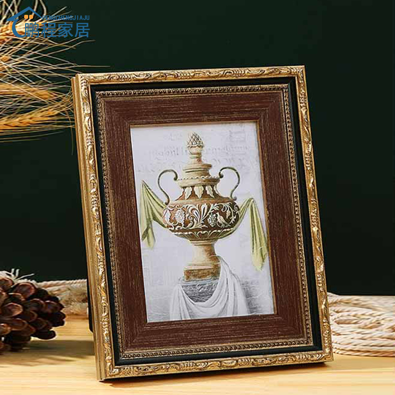 复古相框摆台定制6 7 8寸桌面摆件挂墙创意轻奢照片画框架高级感