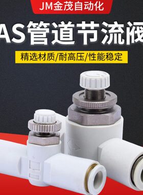 精品管道型节流阀AS1001F-23/03 1001F-04 AS2001F-06 AS3001F-08