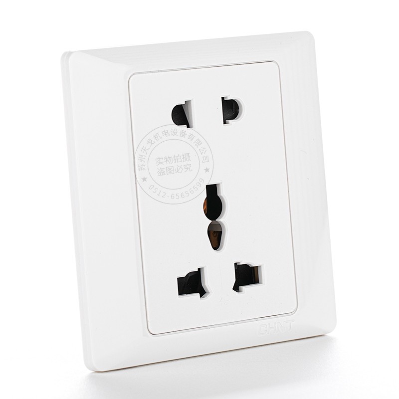 正泰电工86一联二孔三孔五孔10A多功能非标电源插座面板NEW7-G128