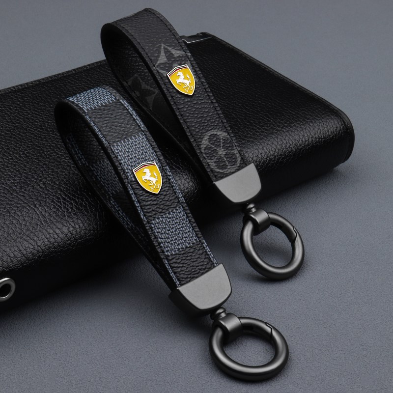 于法拉利钥匙扣ST90/812/F8/458/488车男女钥匙链环