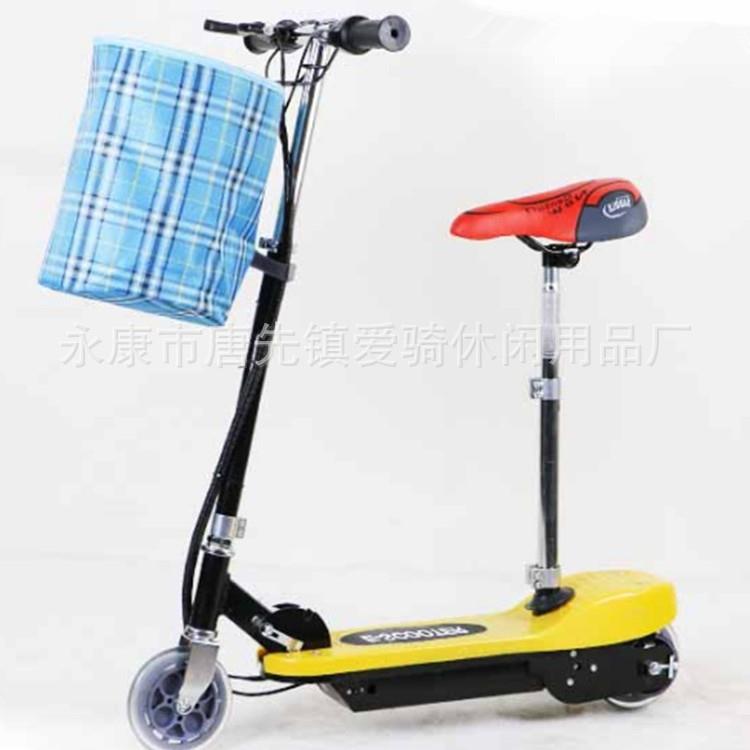 24V短途代步滑板车轻便折叠有座滑板车5色可选电动滑板车