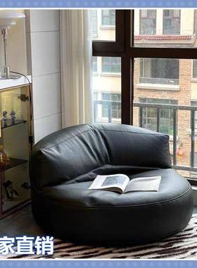 睡单人沙发椅懒人沙发网红榻榻米坐垫阳台卧室子黑色可可躺小户型