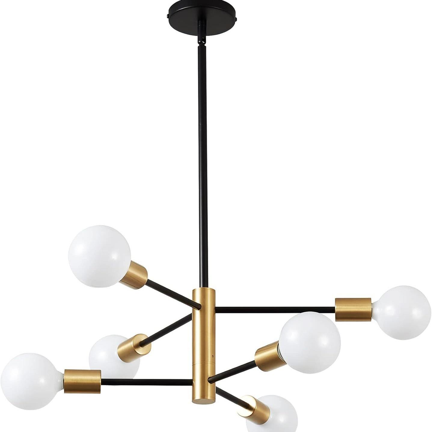 餐厅客厅吊灯高级感北欧创意旋转家用卧室灯中山家装灯具